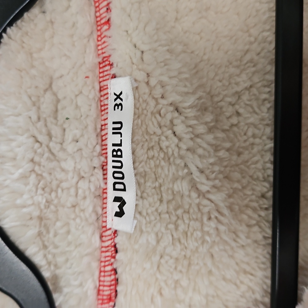 *PRICE FIRM* Doublju Buffalo Plaid Sherpa Fleece Vest - Picture 2 of 3